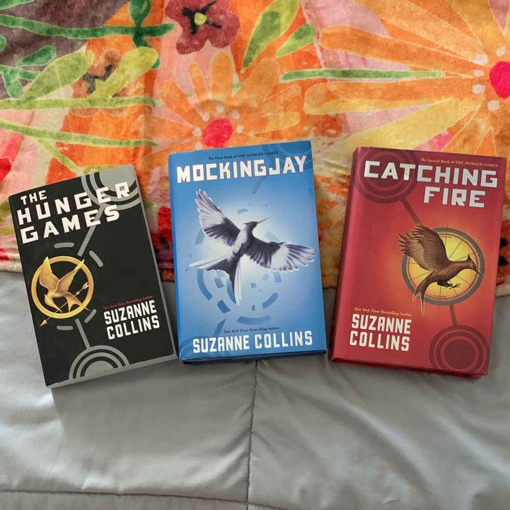 The Hunger Games Book Set - one soft cover and two hard cover